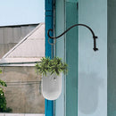 Elegant Wandgemonteerde Bloempothaak -Plantenstandaard - voor Tuin en Binnenruimtes- 33x16x5CM-zwart