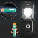 Xtraworks Solar LED Campinglamp - IPX45 - USB-lader & powerbank - mat zwart