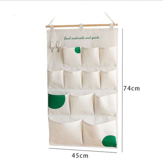 Multifunctionele Hangende Opbergtas – 12 Vakken – Katoenen W
