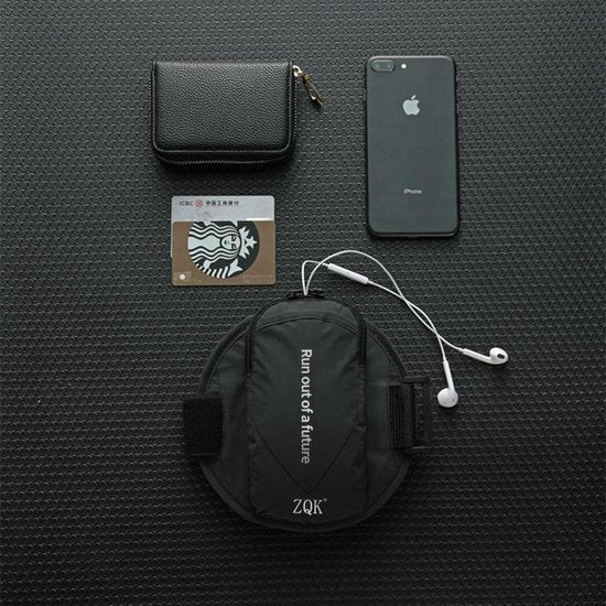 UniKorf.nl Ultralichte Running Telefoonhouder Armband Zwart