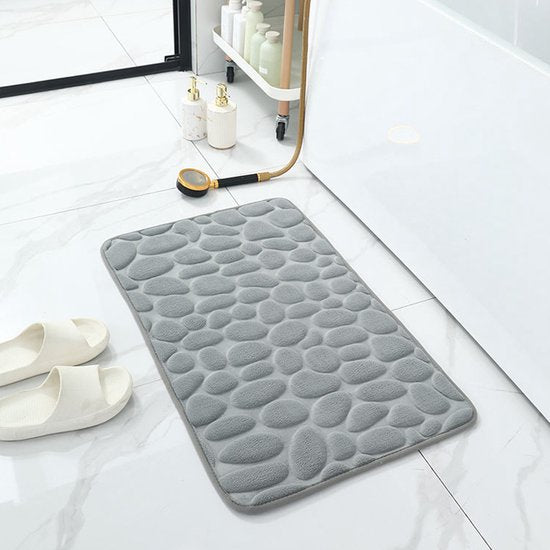 hoogwaardige badkamermat - Luxe Comfort en Veiligheid in één-Uitzonderlijke Waterabsorptie- 50*80cm- lichtgrijs