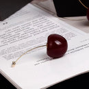 Rode Kersen Oorhangers - Lichtgewicht Vrouwen Oorbellen