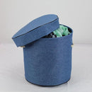 TDR - 2 in 1 Speelkleed Opbergmand - stevige stof - diameter kleed 1,5 meter - Blauw