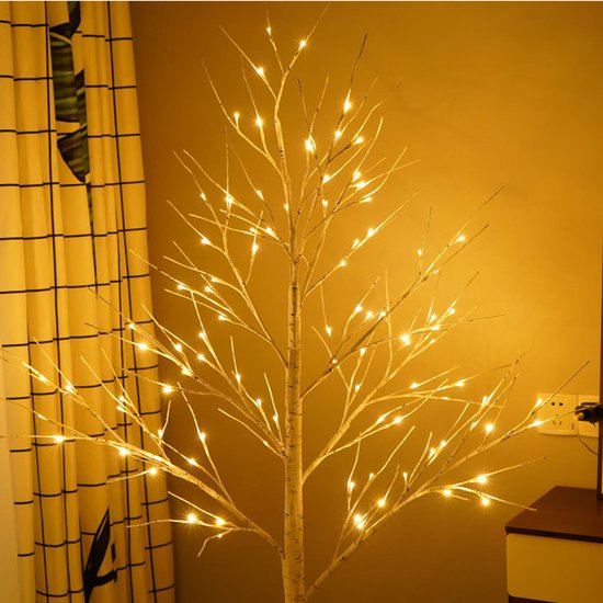 Xtraworks - Decoratieve LED Berkenboom - 180CM - 96 LED Lichtjes - geschikt voor Binnen en Buiten (IP42) - Ideaal voor elke gelegenheid