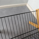 Opvouwbaar bamboe-metalen afdruiprek - zwart