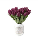10 stuks Prachtige kunst tulp-Realistische Uitstraling - Duurzaam en Onderhoudsvriendelijk-paars