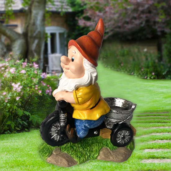 Natuurlijke Vreugde Kabouter op Driewieler Vogelvoederplek