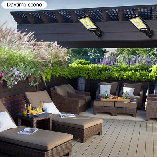 Zonne-energie Tuinverlichting met Afstandsbediening & Sensor