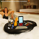 Merkloos Drijvende Bar PVC, 8 Ruimtes, Capaciteit, Zwart