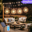 Solar Vuurwerk Lichtsnoer – 4 Stuks – 360 LED – Waterdicht – Warm Wit – Afstandsbediening – Binnen & Buiten