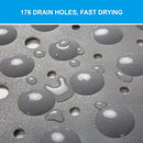 PVC Antislip Badmat met Zuignappen - 100x40CM - Grijs