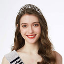 Merkloos Tiara-Sjerp 'Birthday Queen' Zilver