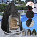 Egg chair beschermhoes 230x200 cm antraciet waterdicht rits