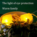 Natuurlijke Roze Himalaya Zout Crystal Rock -werkt op USB- Led-lichtsnoer 1 meter 10 lampjes