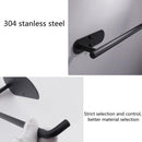 Roestvrijstalen Zelfklevende Keukenrolhouder - Zwart