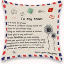 TDR - Sierkussensloop - 45x45 cm  - leuk als cadeau voor dochter naar moeder -  leuk voor moederdag -  "To my mom"