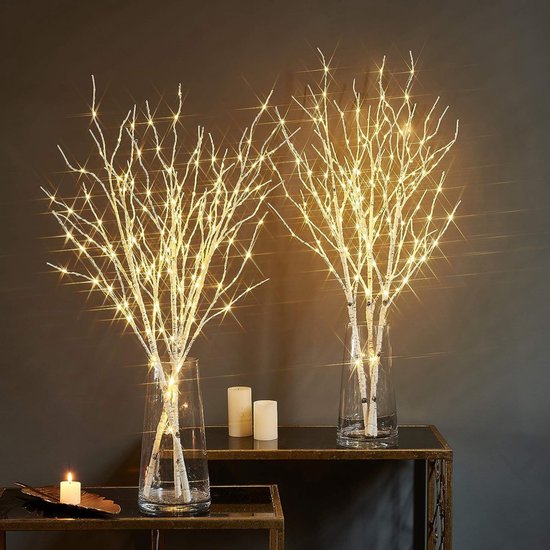 Berkentaklamp 80cm, 50 LED, warm wit, IP43, binnen/buiten