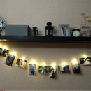 Fotoclip lichtsnoer - 3 meter - 20 lampjes met fotoclip -werkt op USB- warm wit licht