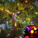 Tuinverlichting zonne-energie 12m 100 LED bollen multicolor