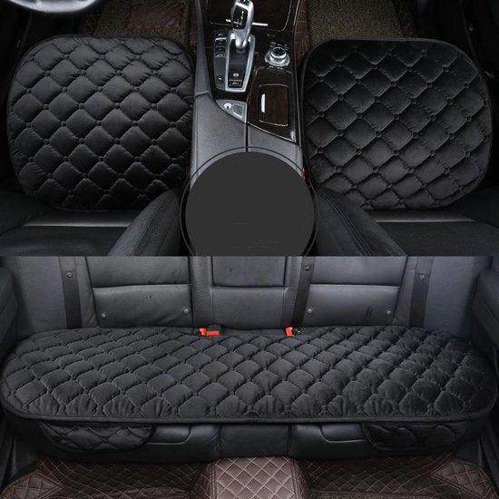 Merkloos 3-delige Autostoelhoes - Zwart - Anti-slip