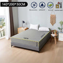 Waterdichte Matrashoes 140x200cm – Ademend & Antibacterieel – Beschermt Tegen Vloeistoffen, Allergieën & Huisstofmijt – Grijs – 30cm Hoogte