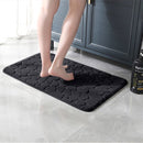 Badkamermat 50x80cm zwart - Luxe, anti-slip, absorberend