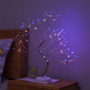 Kleurrijke Boompje LED-Verlichting- 108 Lampjes- USB of batterijen-Flexibele Takken - Perfect voor Feestelijke Sfeer en Kerstdecoratie