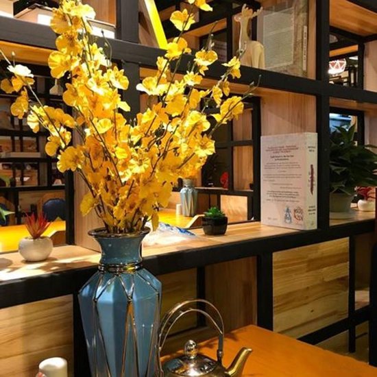 Kunst Orchidee Tak 20 Lichtjes & Witte Vlinder – Kerst