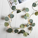led lichtstring/lichtsnoer eucalyptusbladeren wijnstok licht 10meter 100 lampjes-wekt op batterij