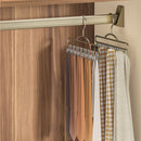 3x Ruimtebesparende Roestvrijstalen Kledinghangers met 8 Hak