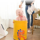 TDR - Opvouwbare wasmand -dinosaurus design -speelgoed mand - opberg mand-Met handvat -geel 35 * 45cm