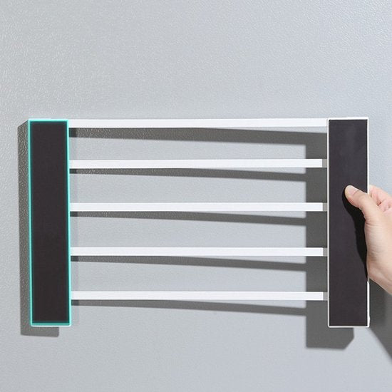 Magnetisch Opbergrek voor Wasmachine - Inklapbaar en Ruimtebesparend - 40x25x25 cm-wit
