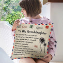 TDR - Sierkussensloop - 45x45 cm  - leuk als cadeau voor grootvader naar kleindochter -  "To my granddaugher"