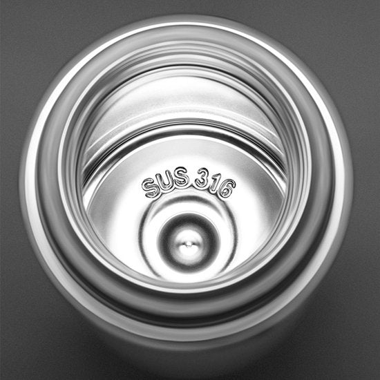 TDR - Thermosfles - RVS - grote capaciteit - 580 ml  wit