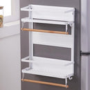 TDR - Multifunctioneel Ophangbaar Keukenrek of badrek- multifunctioneel organiser - 3 lagen Magnetisch - Wit