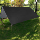 Outdoor Draagbaar Zonnescherm Met Opbergtas - Waterdicht - Tarps voor Kamperen 300 *300cm - 3-4 Personen -zwart