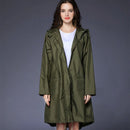 opvouwbare regenjas- waterdicht-met gratis draagtas- One Size-Legergroen