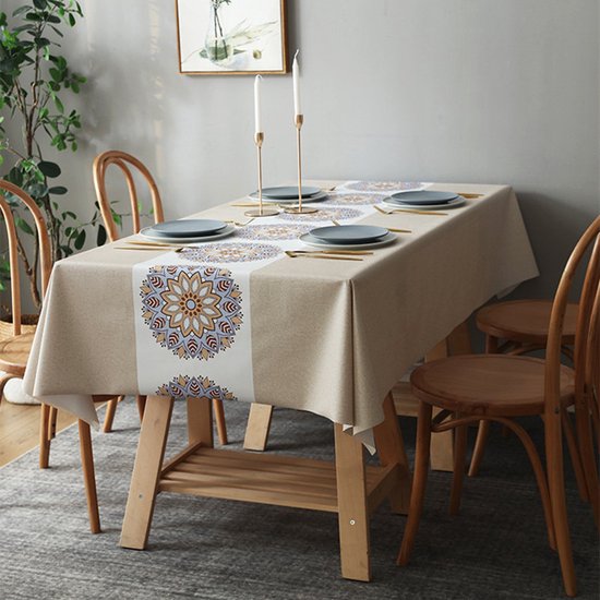 TDR-Waterdicht linnen effen kleur tafelkleed - 140*220cm