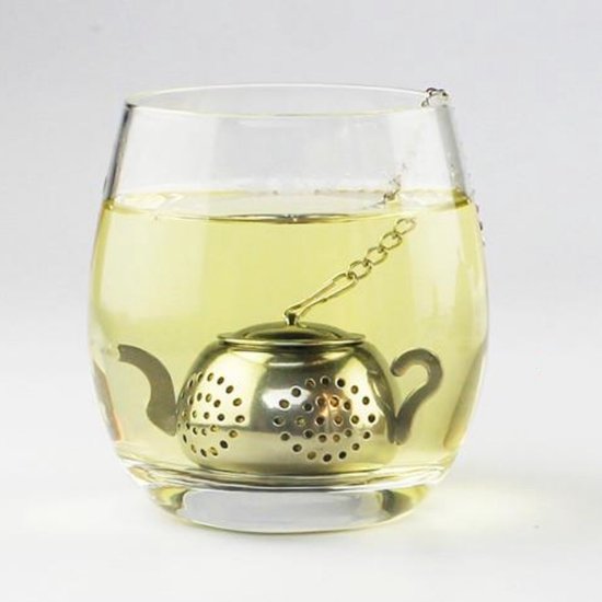 Roestvrijstalen Theezeefje met Ketting | Herbruikbaar RVS