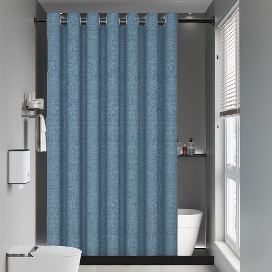 Hoogwaardig Waterdicht Douchegordijn -Verhoog de Luxe en Functionaliteit van Jouw Badkamer 180*200CM -blauw