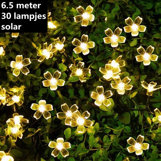 LED Solar Lamp Perzik Bloesem Tuindecoratie 30 Lichten