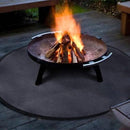 Tuin vloermat 36 inch - Bescherming onder barbecue - Zwart