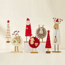 7-delige luxe kerstdecoratieset – Vilten rendieren, kerstbomen en schapen – Unieke feestelijke versiering van hoogwaardige kwaliteit