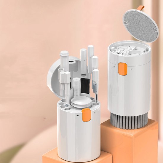 Professionele 20-in-1 Reinigingsset - Ideaal voor Elektronica, Camera's en Huishoudelijke Apparaten-wit