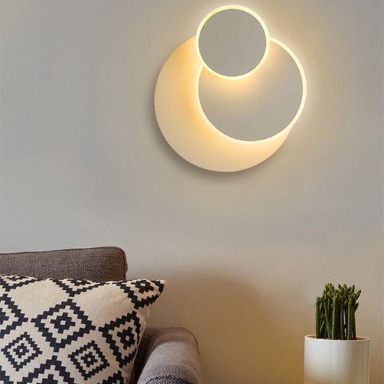 Ronde 360° Wandlamp voor Woni- en Slager, Warm Wit Licht