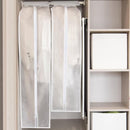 2 Stuks transparante Kleding Hoes - Organiseer en bescherm uw kleding - 90 cm hoog - stofdicht en ophangbaar