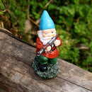 3delige Set Gedetailleerde Militaire Gevechtstuinkabouters in Diverse Poses - Decoratief Beeldje