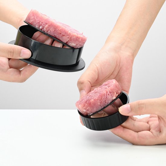 TDR Hamburgerpers 3-in-1 met 100 waxpapiertjes