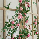 Luxe Roze Bloemen Slinger - Bruiloft Decoratie