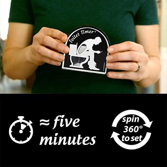 5 Minuten Toilet Timer Zandloper – Grappige Wc Timer